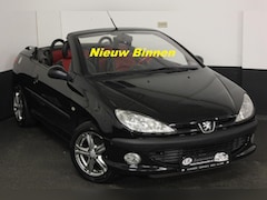 Peugeot 206 - CABRIO 1.6.16V ZWART-ROOD LEDER TREKHAAK*MOOI