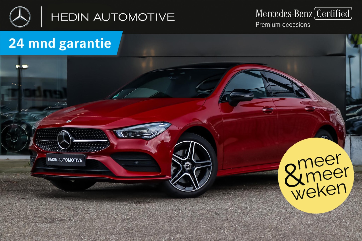 Mercedes-Benz CLA-Klasse - CLA 250e Coupé Automaat AMG Line | Nightpakket | Distronic | Panoramadak | 360° Camera | M - AutoWereld.nl