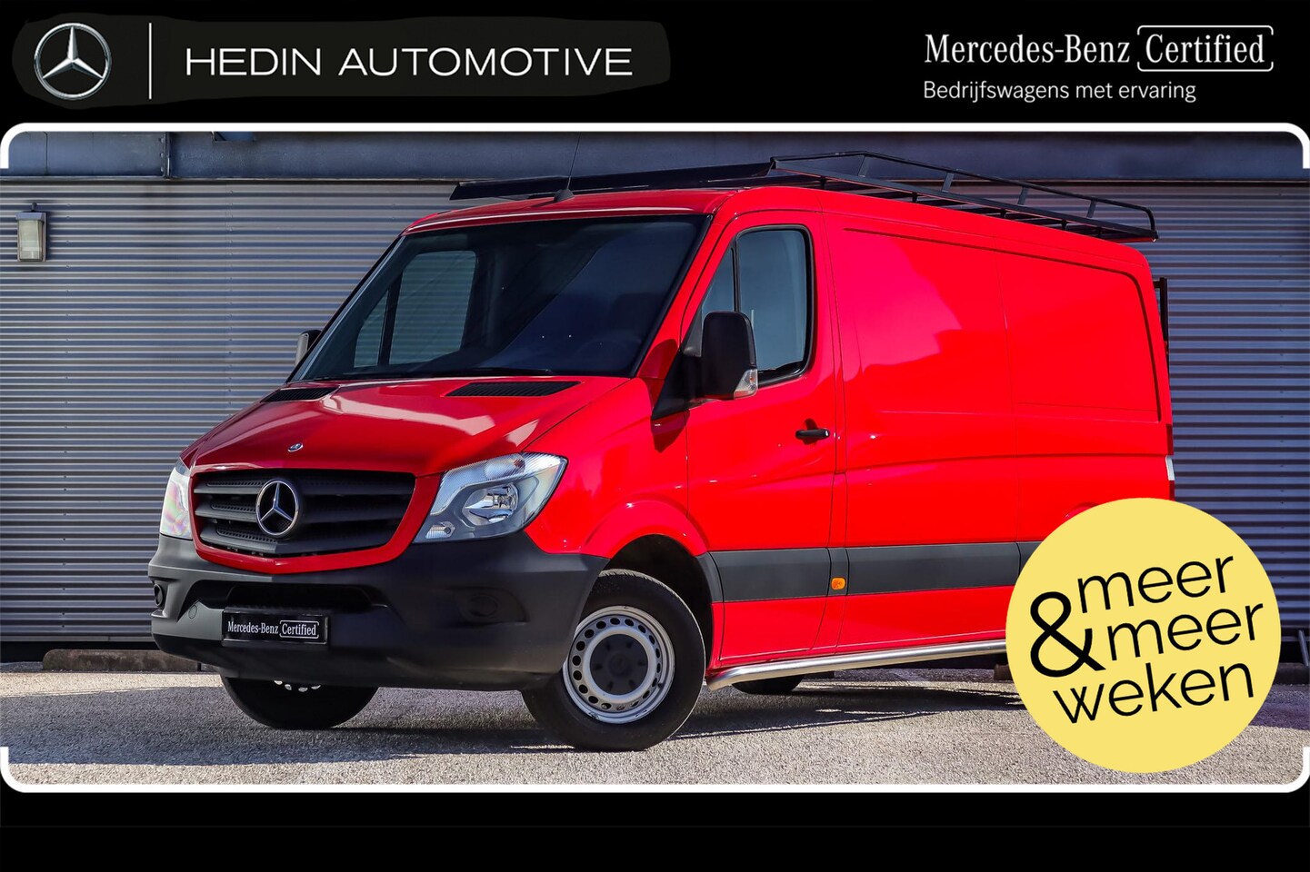 Mercedes-Benz Sprinter - 313 L2 | Trekhaak | Sidebars | Airco | Imperiaal | Bijrijdersbank | 3-Persoons - AutoWereld.nl