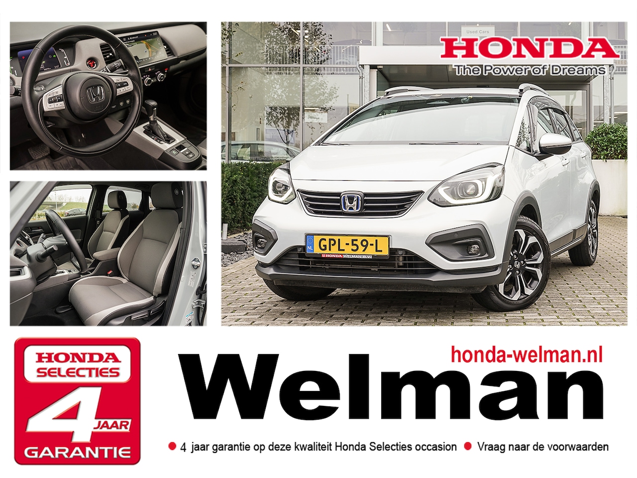 Honda Jazz - 1.5i e:HEV CROSSTAR - AUTOMAAT - NAVIGATIE - CAMERA - AutoWereld.nl