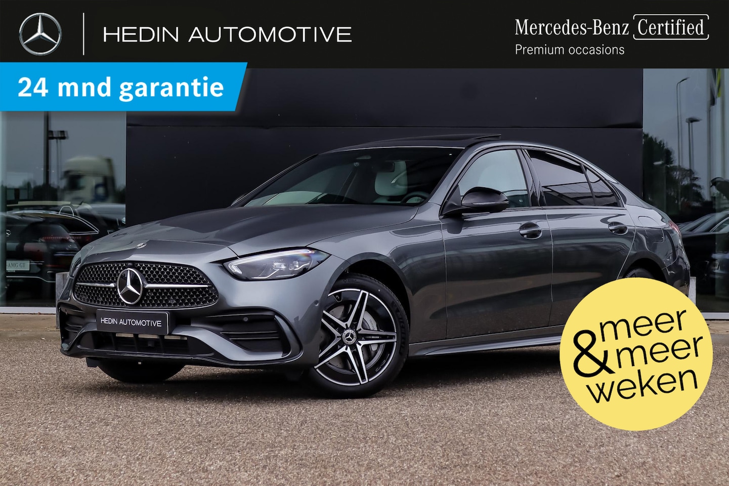 Mercedes-Benz C-klasse - C 300e Limousine Automaat AMG Line | Nightpakket | Schuifdak - AutoWereld.nl