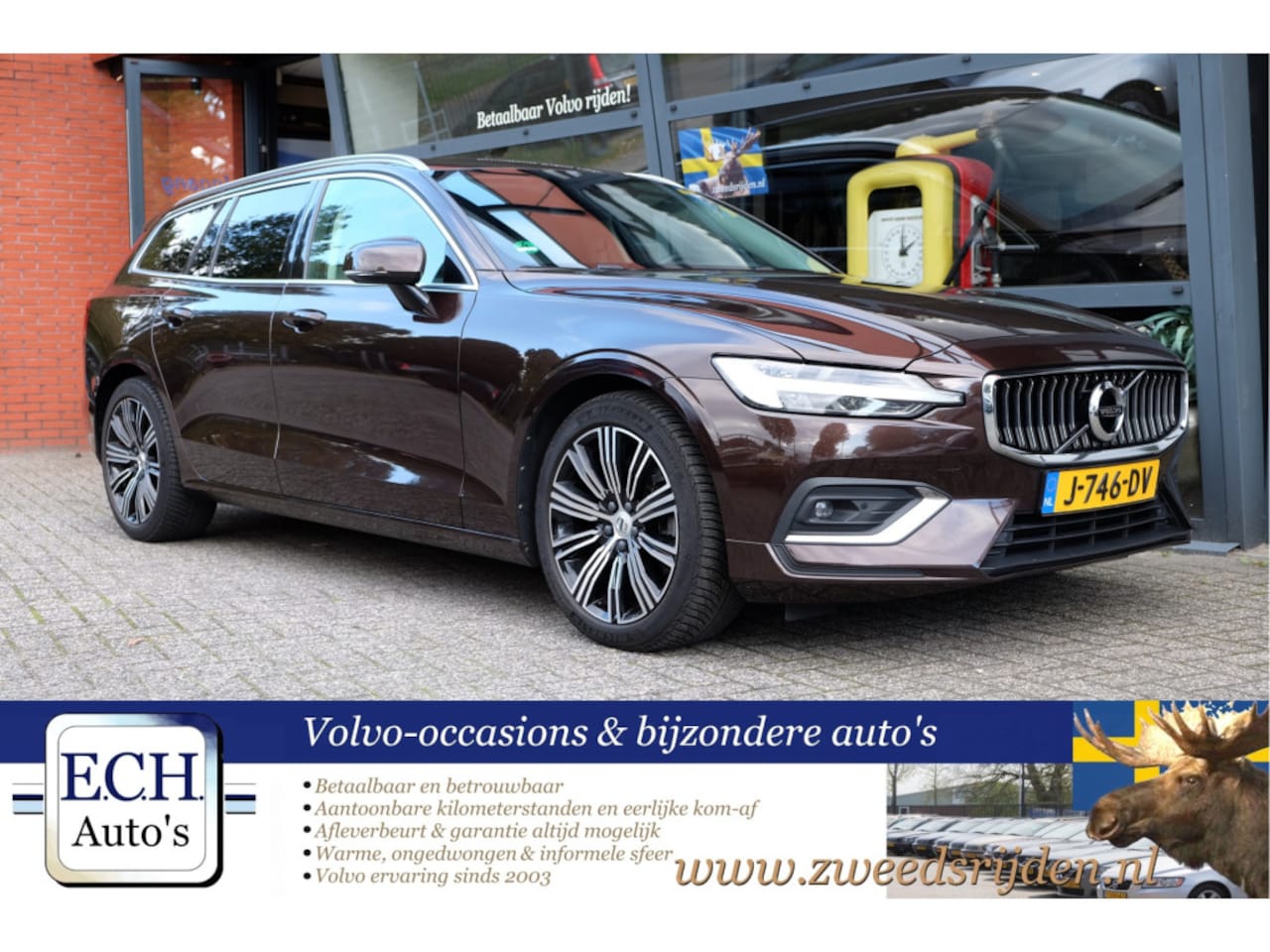 Volvo V60 - 2.0 B3 Inscription Aut. Leer, Adaptieve cruise control, DAB Radio, Elektr. stoel - AutoWereld.nl