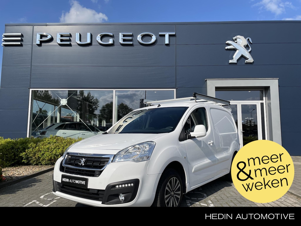 Peugeot Partner - 1.6 100PK L1 Premium Pack "Airco, Navi, Imperiaal, Laadvloer + Kast" - AutoWereld.nl