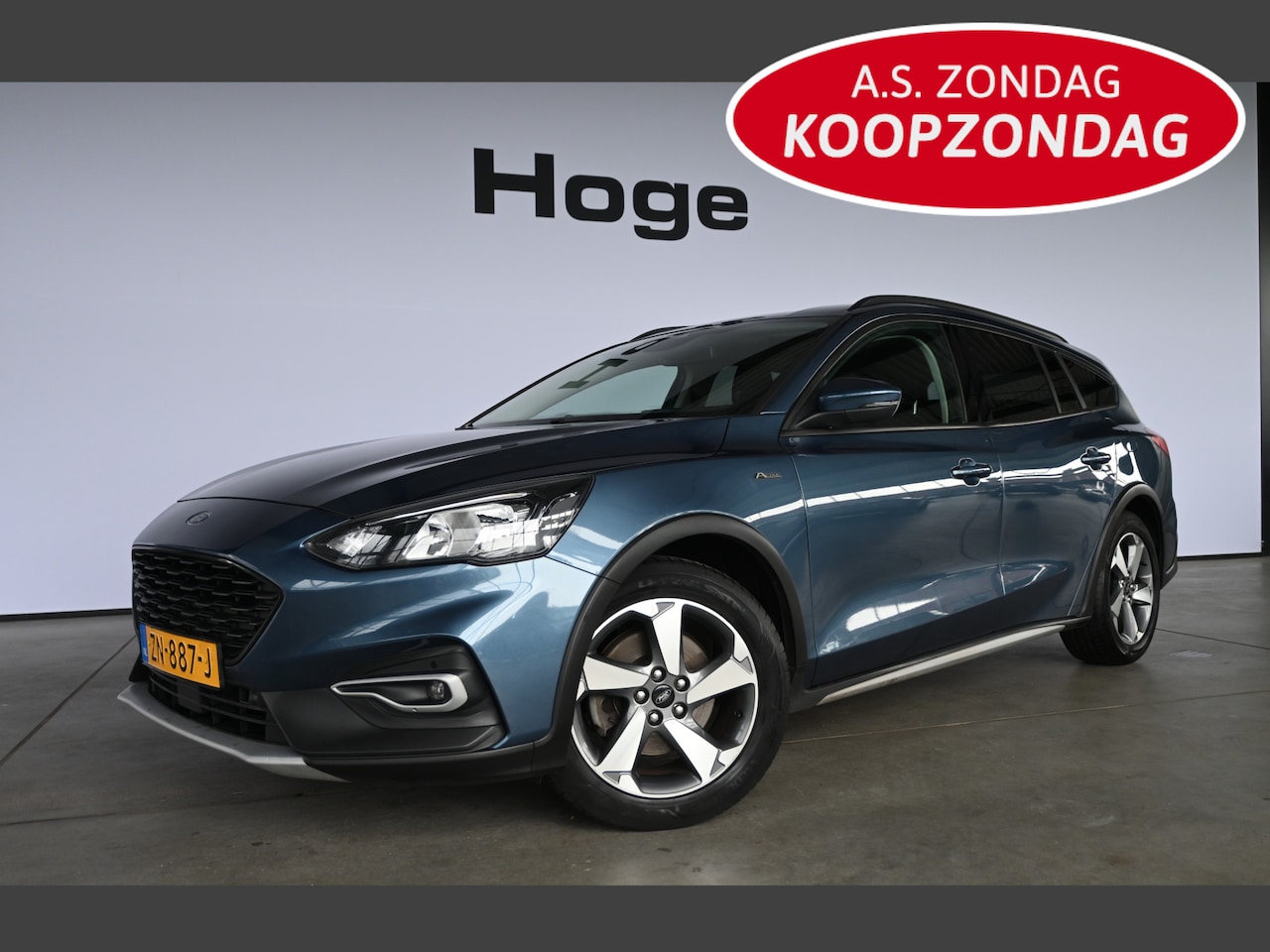 Ford Focus Wagon - 1.0 EcoBoost Active Business 126pk!!! 1e Eigenaar Airco Cruise control Trekhaak Stoelverwa - AutoWereld.nl