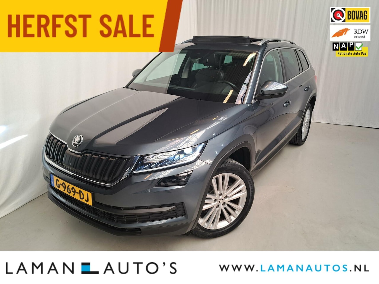 Skoda Kodiaq - 1.5 TSI 150pk DSG Style Business Aut. | Open dak Leder-Alcantara CarPlay Canton ECC Navi L - AutoWereld.nl