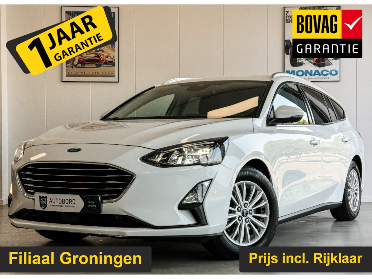 Ford Focus Wagon - 1.0 EcoBoost Titanium Business | B&O Geluid systeem | Apple Carplay | Navigatie | ACC | St - AutoWereld.nl