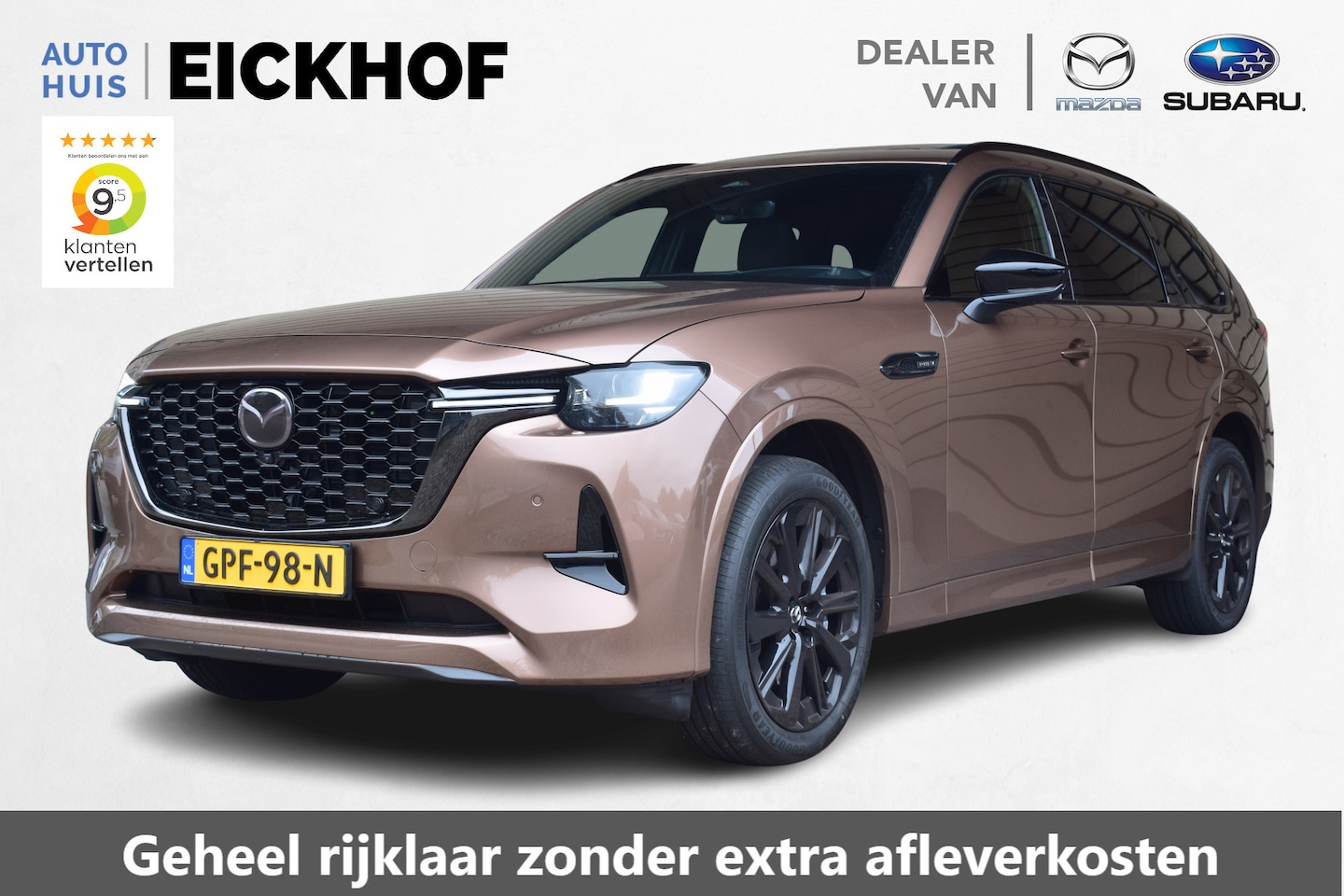 Mazda CX-80 - 2.5 e-SkyActiv PHEV Homura Plus - € 4.000,- introductiekorting - AutoWereld.nl