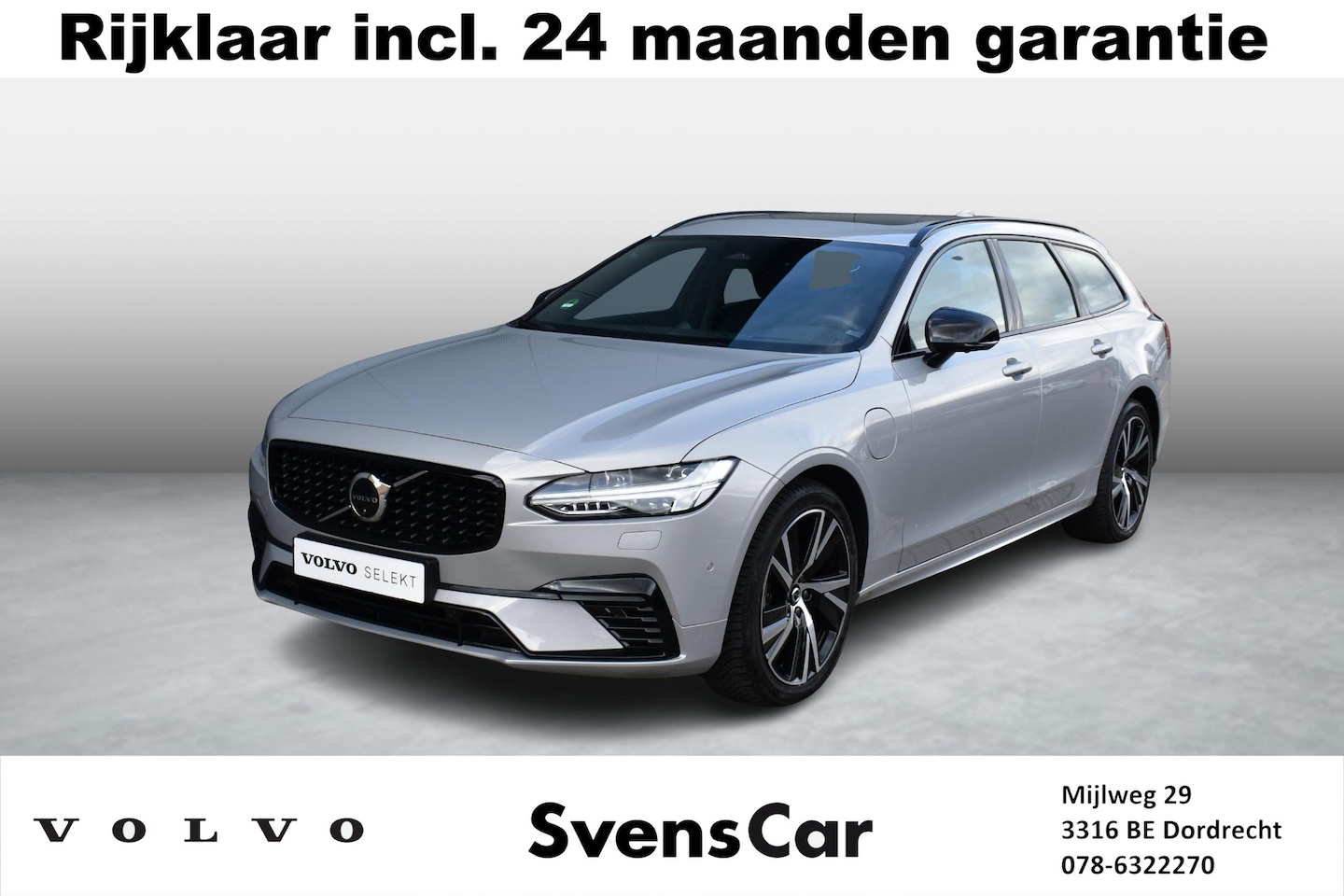 Volvo V90 - T6 Recharge AWD Ultimate Dark | Luchtvering | Bowers & Wilkins | - AutoWereld.nl