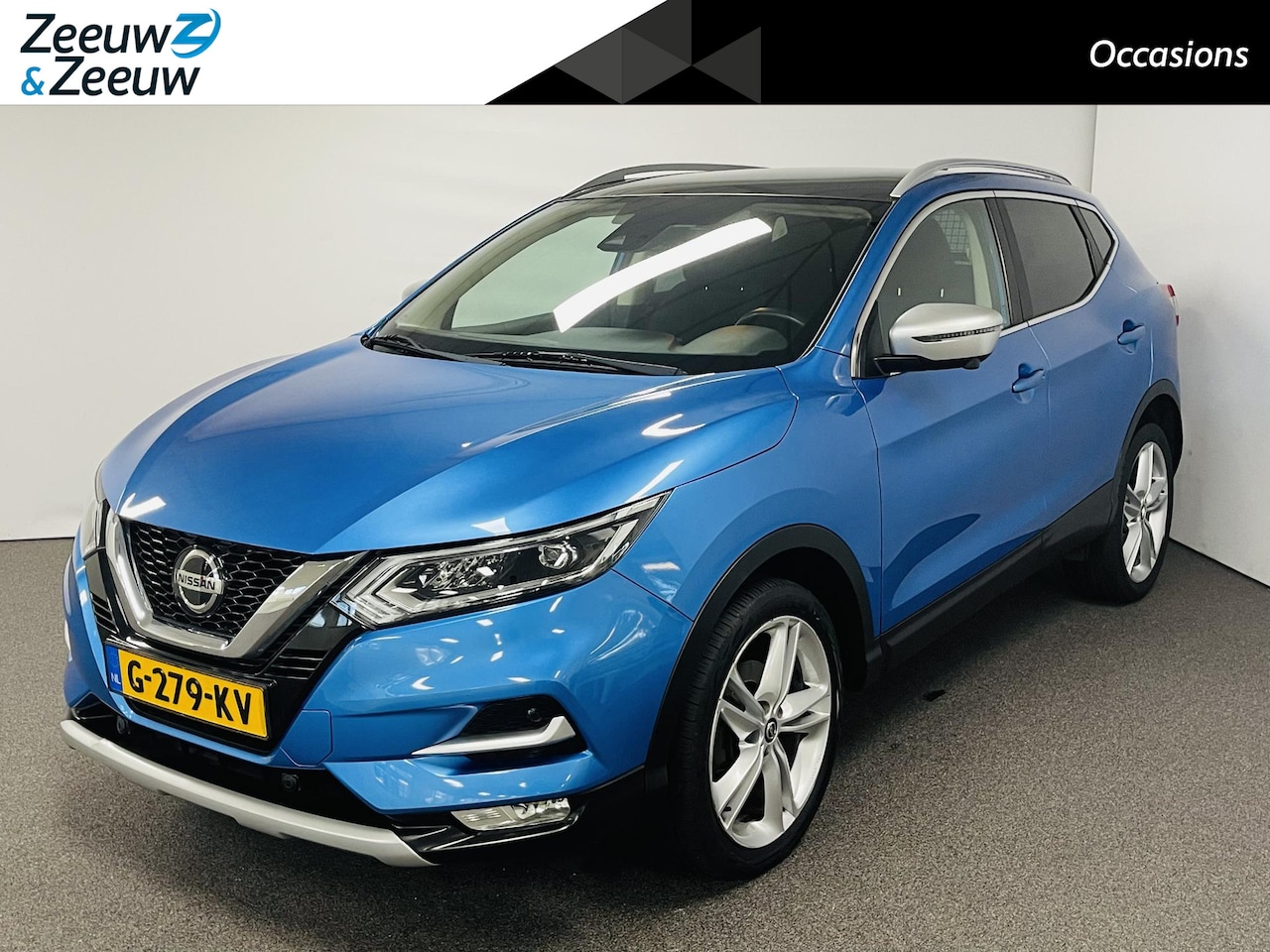 Nissan Qashqai - 1.3 DIG-T N-Motion Navi Airco 360camera parkeersensoren cruise controle lm velgen panorama - AutoWereld.nl