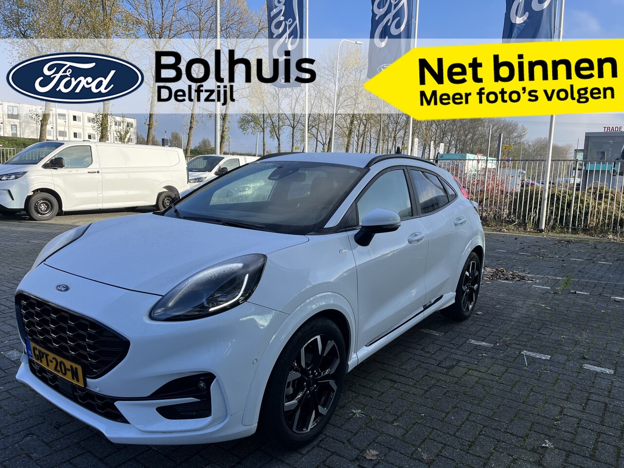 Ford Puma - EcoBoost Hybrid 125 pk ST-Line X | Camera | LED | B&O | Half leer | 18" | Apple Carplay | - AutoWereld.nl