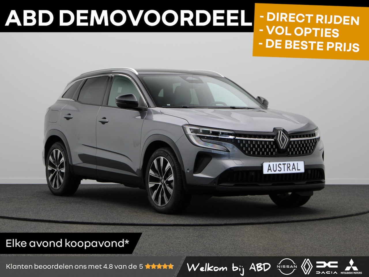 Renault Austral - E-Tech Hybrid 200pk Techno | Elektrisch bedienbare achterklep | Dodehoeksensor | Apple car - AutoWereld.nl