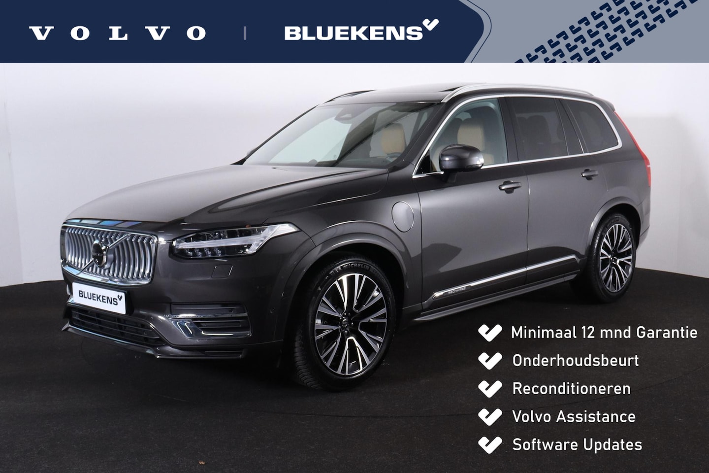 Volvo XC90 - T8 Recharge AWD Ultimate Bright - LONG RANGE - Luchtvering - Panorama/schuifdak - IntelliS - AutoWereld.nl