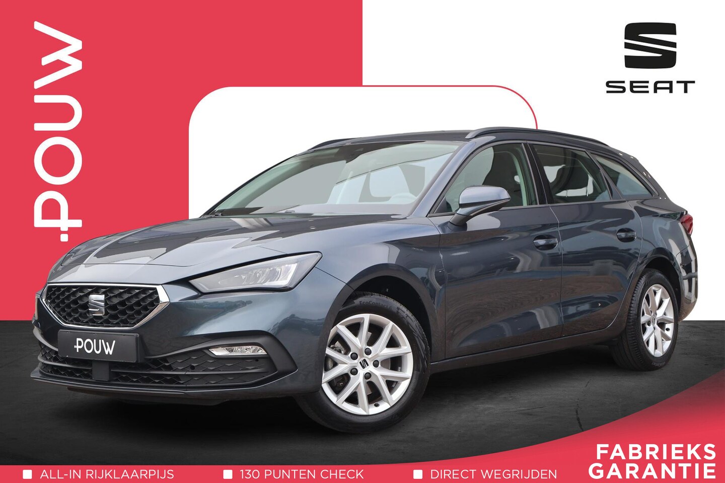 Seat Leon Sportstourer - 1.0 TSI 90pk Reference | Cruise Control | Apple Carplay/Android Auto | Keyless Start - AutoWereld.nl