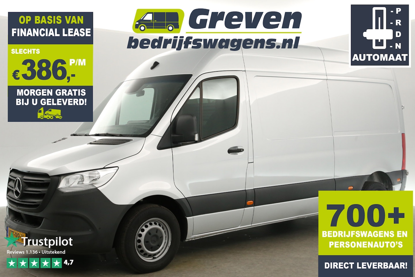 Mercedes-Benz Sprinter - 211 2.2 CDI L2H2 Automaat Airco Camera Carplay Navigatie PDC Elektrpakket - AutoWereld.nl