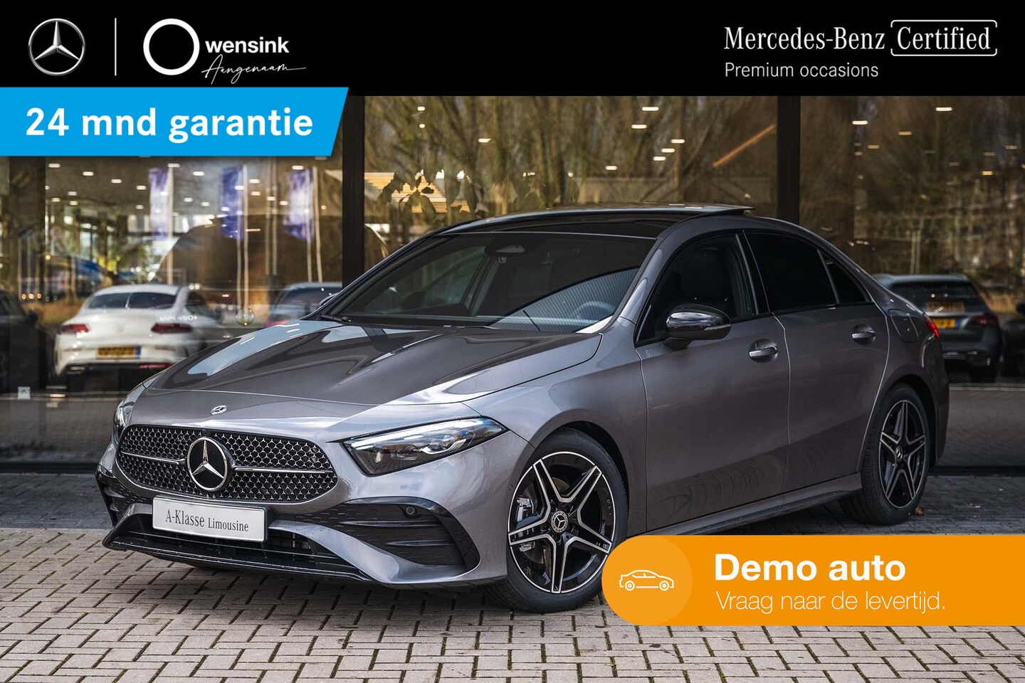 Mercedes-Benz A-klasse - 180 Limousine AMG Line | Panorama-schuifdak | Navigatie | Stoelverwarming | Sfeerverlichti - AutoWereld.nl