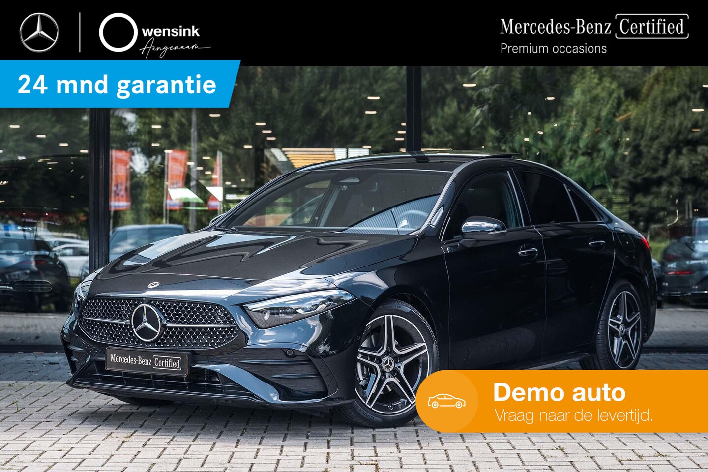 Mercedes-Benz A-klasse - A 180 Limousine AMG Line | Panoramadak | Keyless go | Sfeerverlichting | Stoelverwarming | - AutoWereld.nl