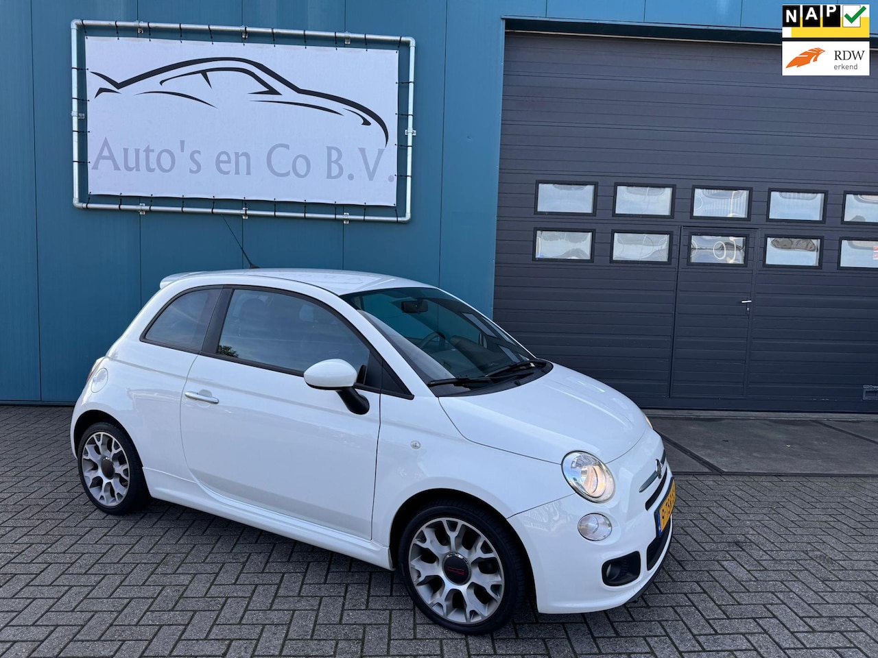 Fiat 500 - 0.9 TwinAir Turbo 500S 1e Eig Airco 16" Lm velgen orig 85376 km NL Auto NAP Trekhaak - AutoWereld.nl