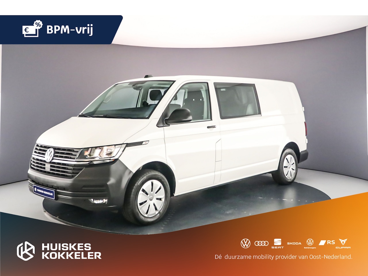 Volkswagen Transporter - Dubbelcabine 2.0 TDI 110PK L2H1 Rijklaar Prijs | Trekhaak | Navigatie (Apple Carplay/Andro - AutoWereld.nl