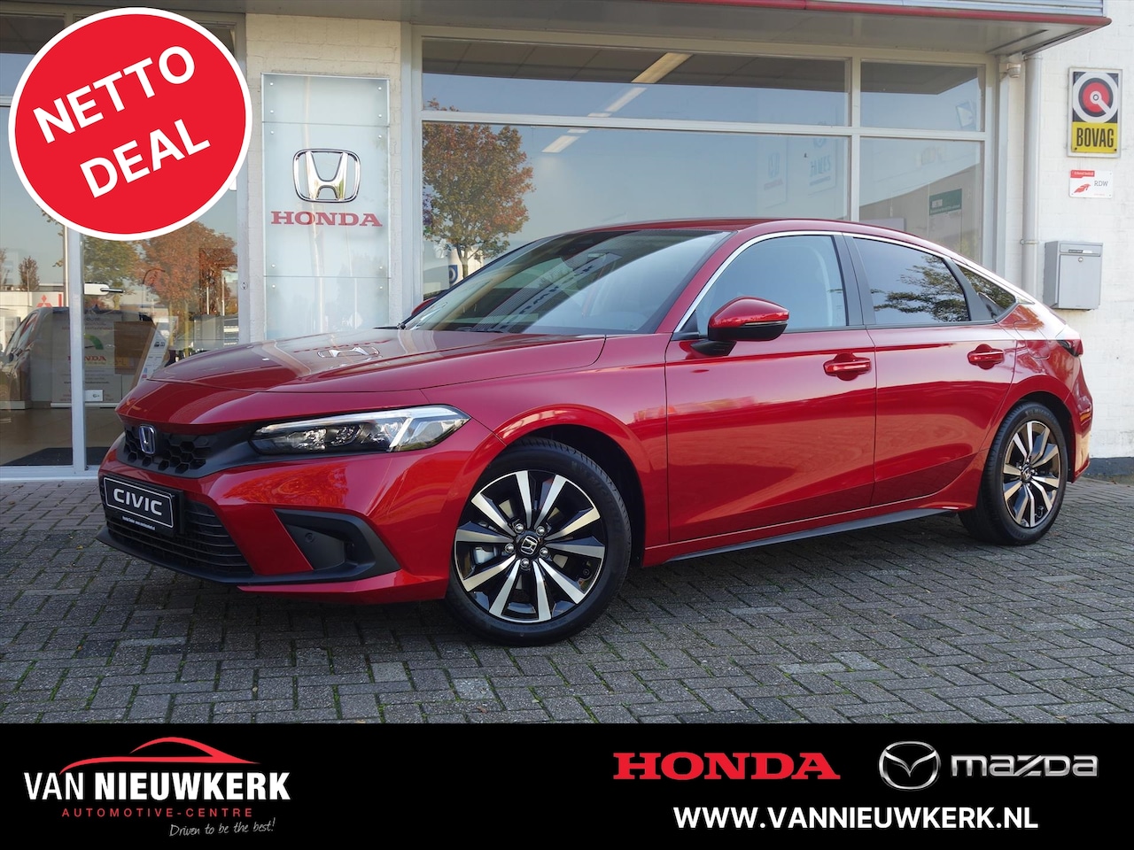 Honda Civic - 2.0 HYBRID 184PK eCVT Elegance | Navigatie | Carplay| Android Auto - AutoWereld.nl