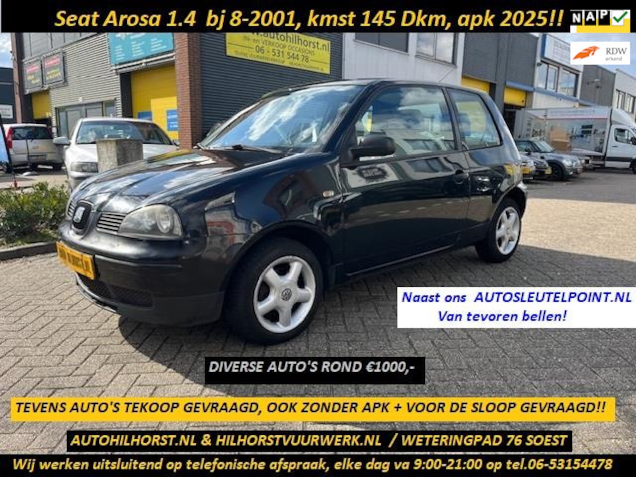 Seat Arosa - 1.4i Stella 1.4i Stella, weinig km, Nederlandse auto, wij werken uitsluitend op afspraak - AutoWereld.nl