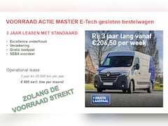 Renault Master E-Tech - L2H2, 3500kg, Z.E. Navigatie, Zero Emissie,