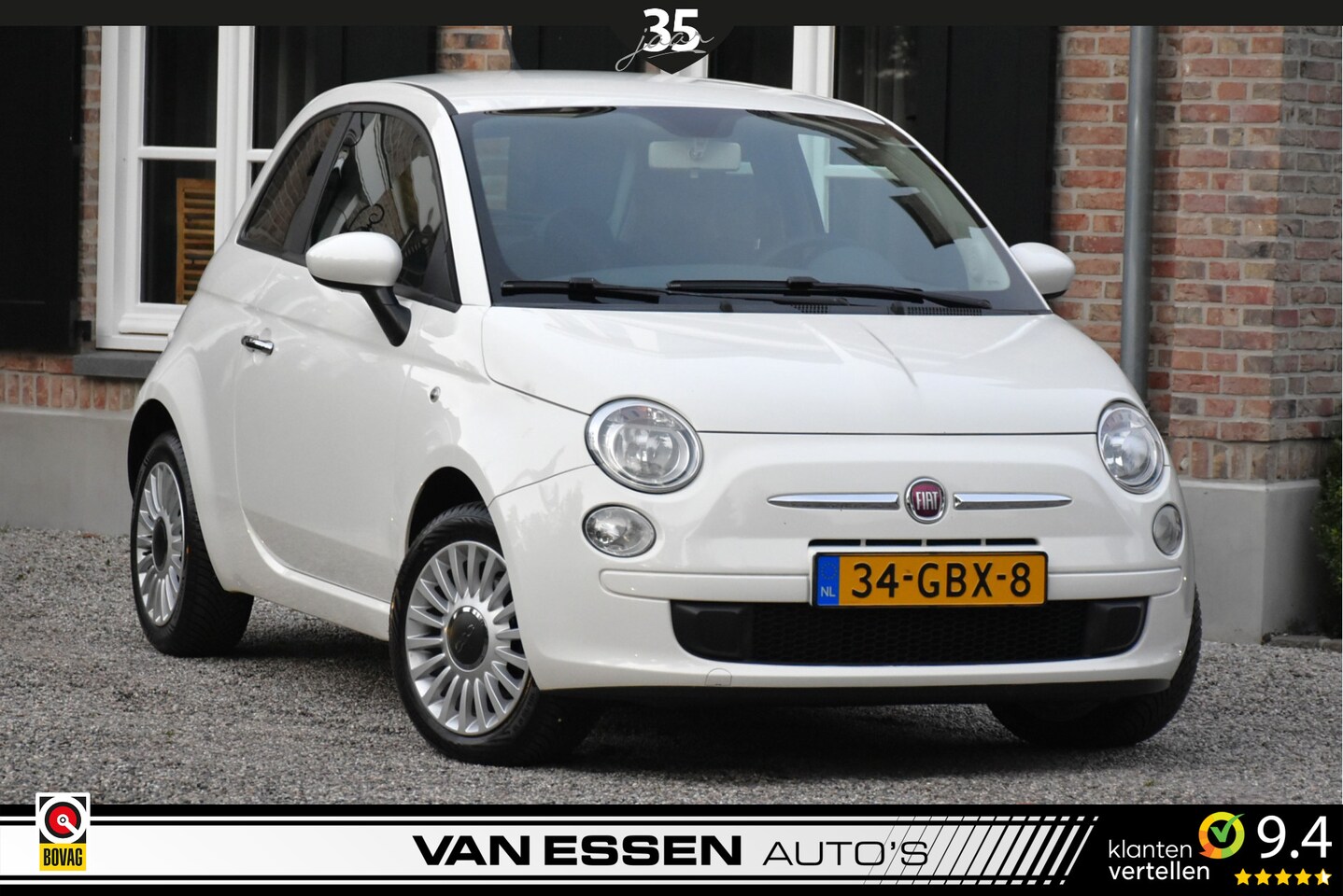 Fiat 500 - 1.4 16V Sport Airco 6-Bak Nieuwe APK NL-Auto! - AutoWereld.nl