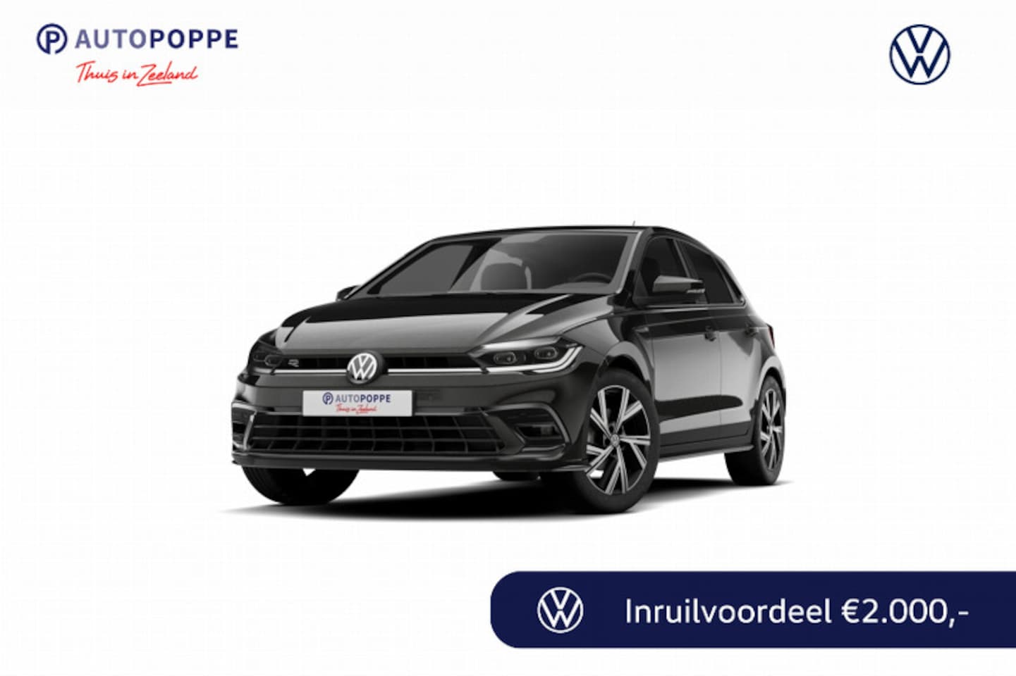 Volkswagen Polo - 1.0 TSI 95 5MT R-Line Edition | 'App-Connect' draadloze smartphone integratie | Achterlich - AutoWereld.nl