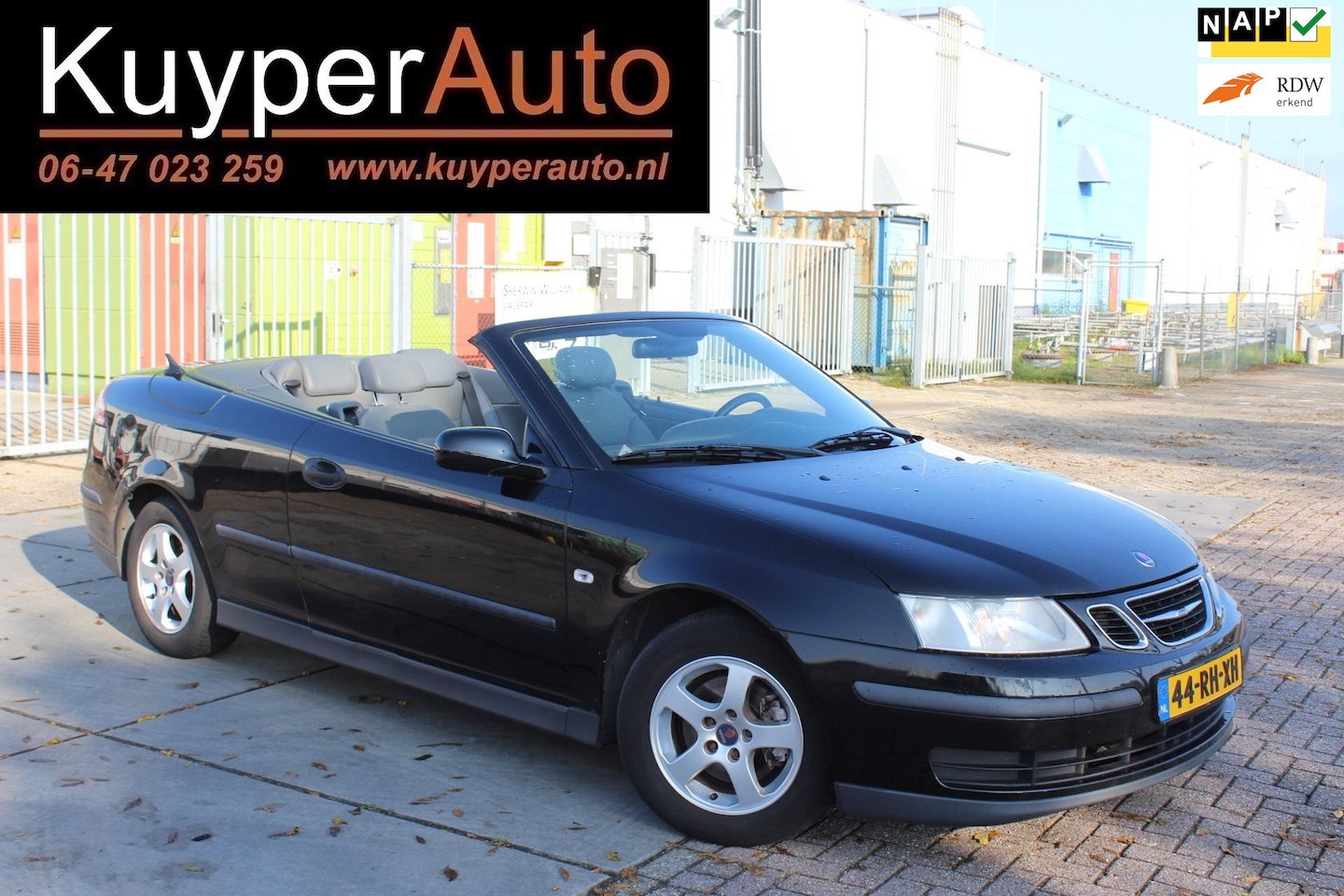 Saab 9-3 Cabrio - 1.8t Linear nap ..airco half leder - AutoWereld.nl