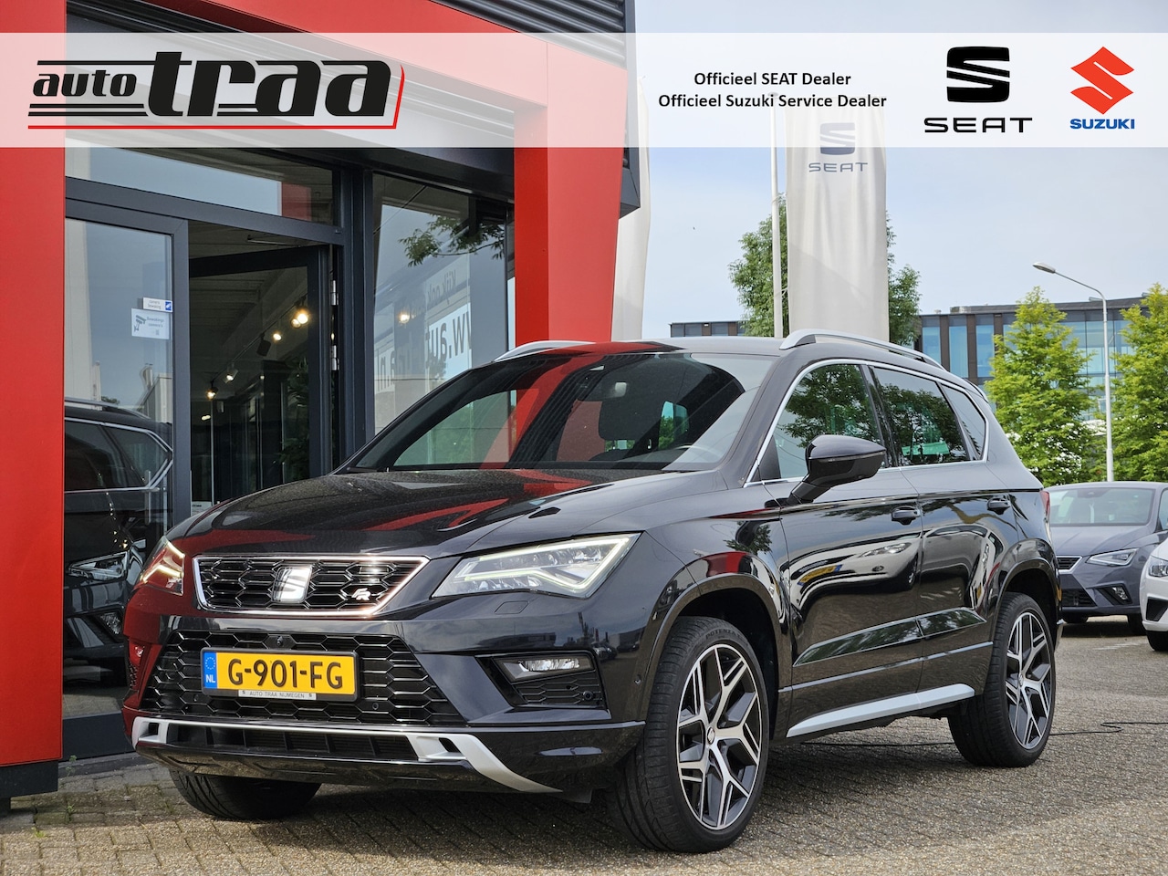 Seat Ateca - 1.5 TSI FR Business Intense DSG-7 Automaat / 19'' LMV / TREKHAAK / CAMERA / - AutoWereld.nl