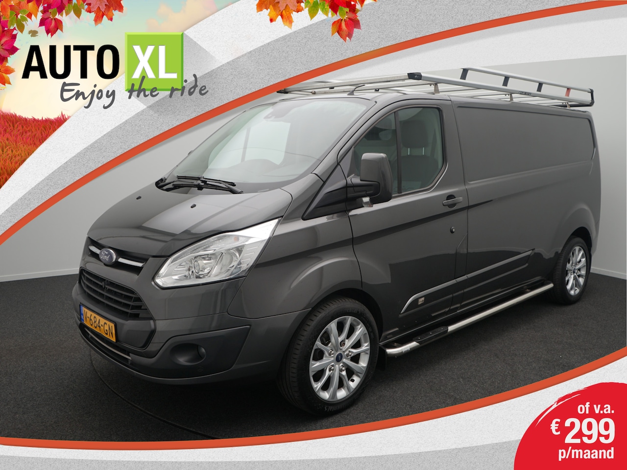 Ford Transit Custom - 2.0 TDCI L2H1 Anniversary Trekhaak Stoelverwarming Leder - AutoWereld.nl