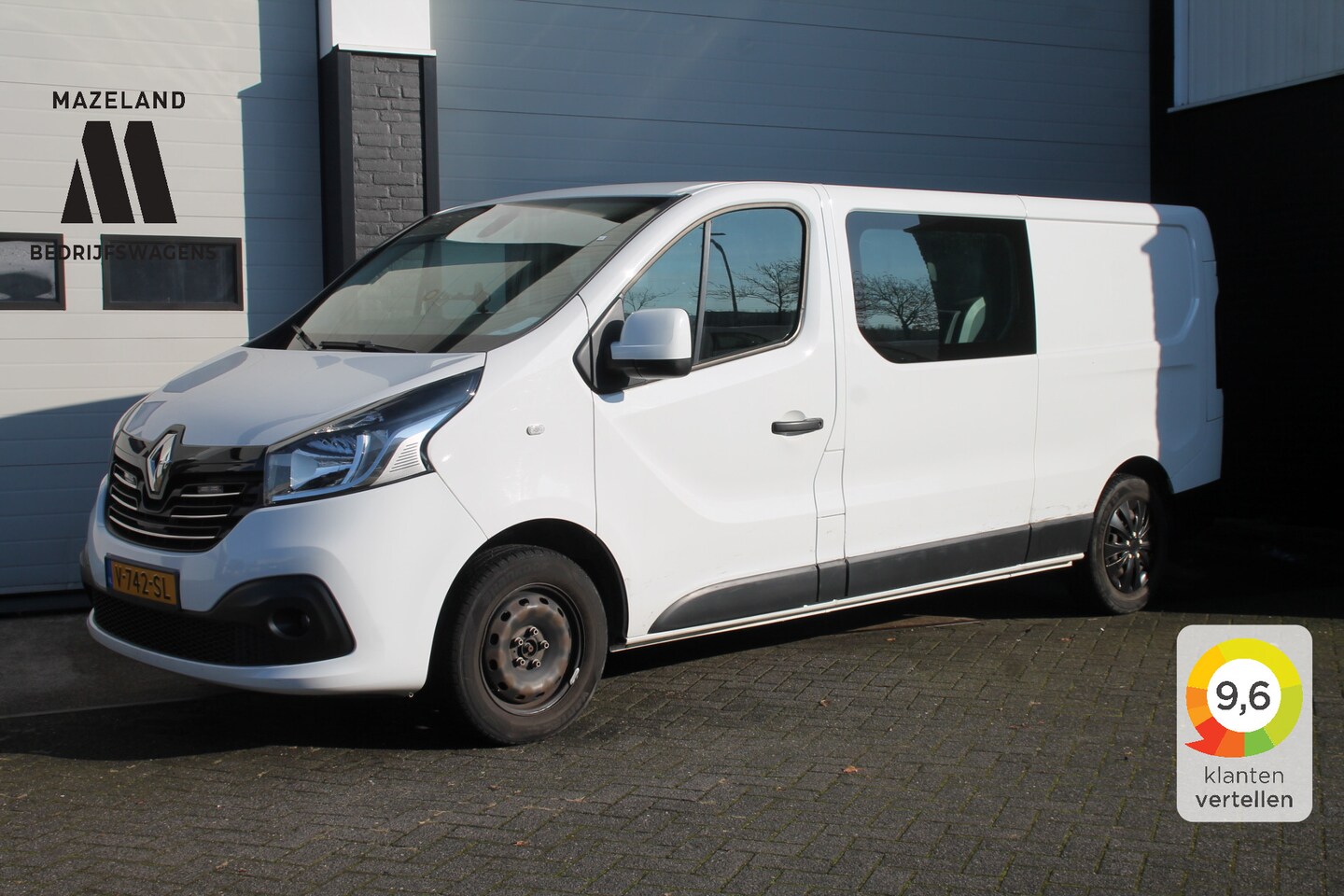 Renault Trafic - 1.6 dCi L2 122PK Dubbele Cabine EURO 6 - Airco - Navi - Cruise - €14.900,- Excl. - AutoWereld.nl