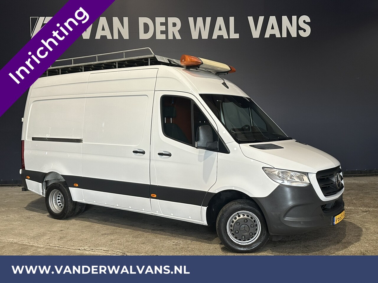 Mercedes-Benz Sprinter - 516 CDI 164pk L2H2 Dubbel Lucht 3500kg Trekhaak Inrichting Euro6 Airco | Imperiaal Camera, - AutoWereld.nl