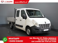 Renault Master - 2.3 dCi 130 pk DC Dubbel Cabine/ Open laadbak/ Pritsche/ Doka/ 7pers./ Trekhaak/ Airco/ 24