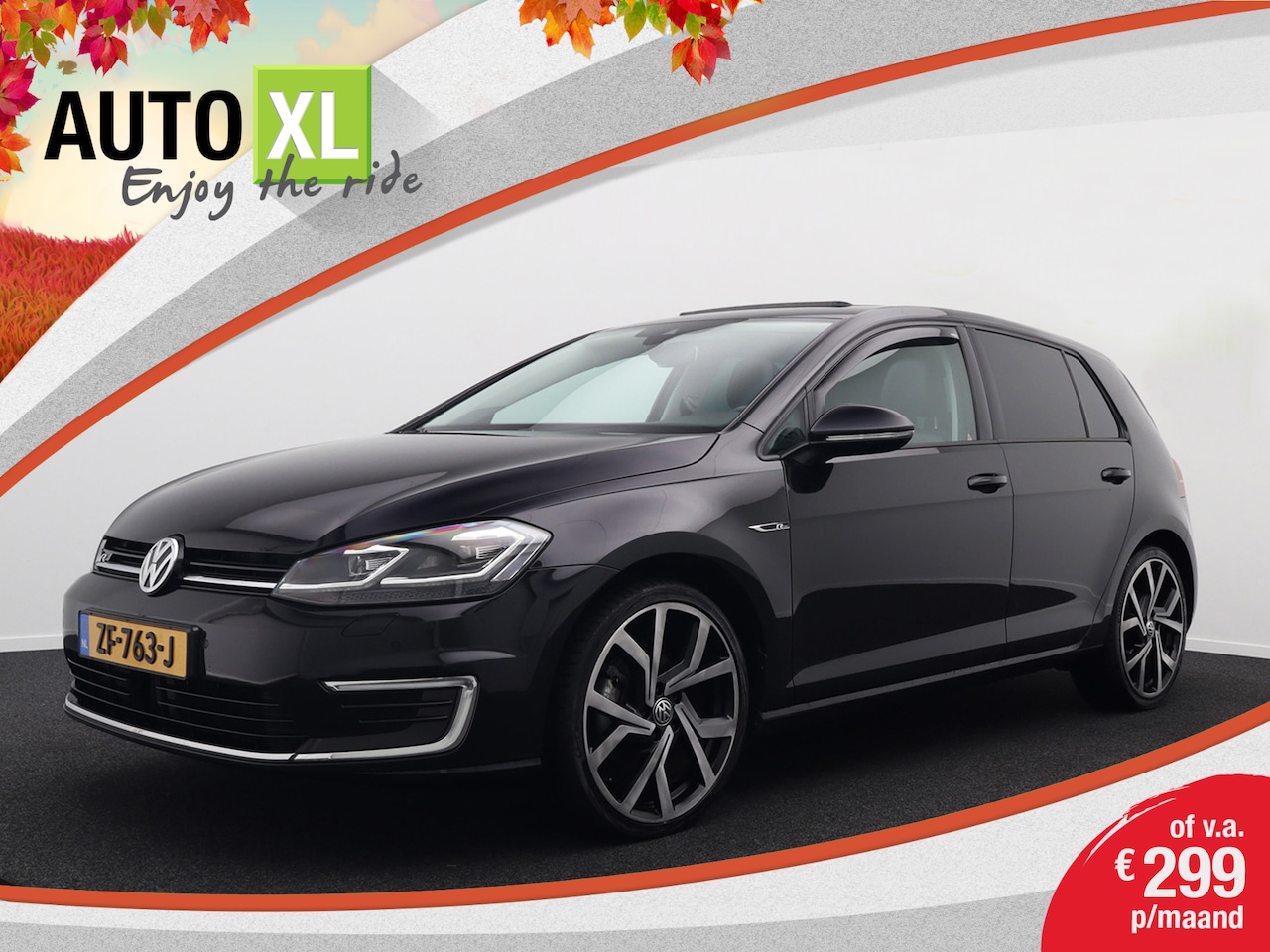 Volkswagen e-Golf - R-Line Schuif/kantel-dak Leder Adapt. Cruise - AutoWereld.nl