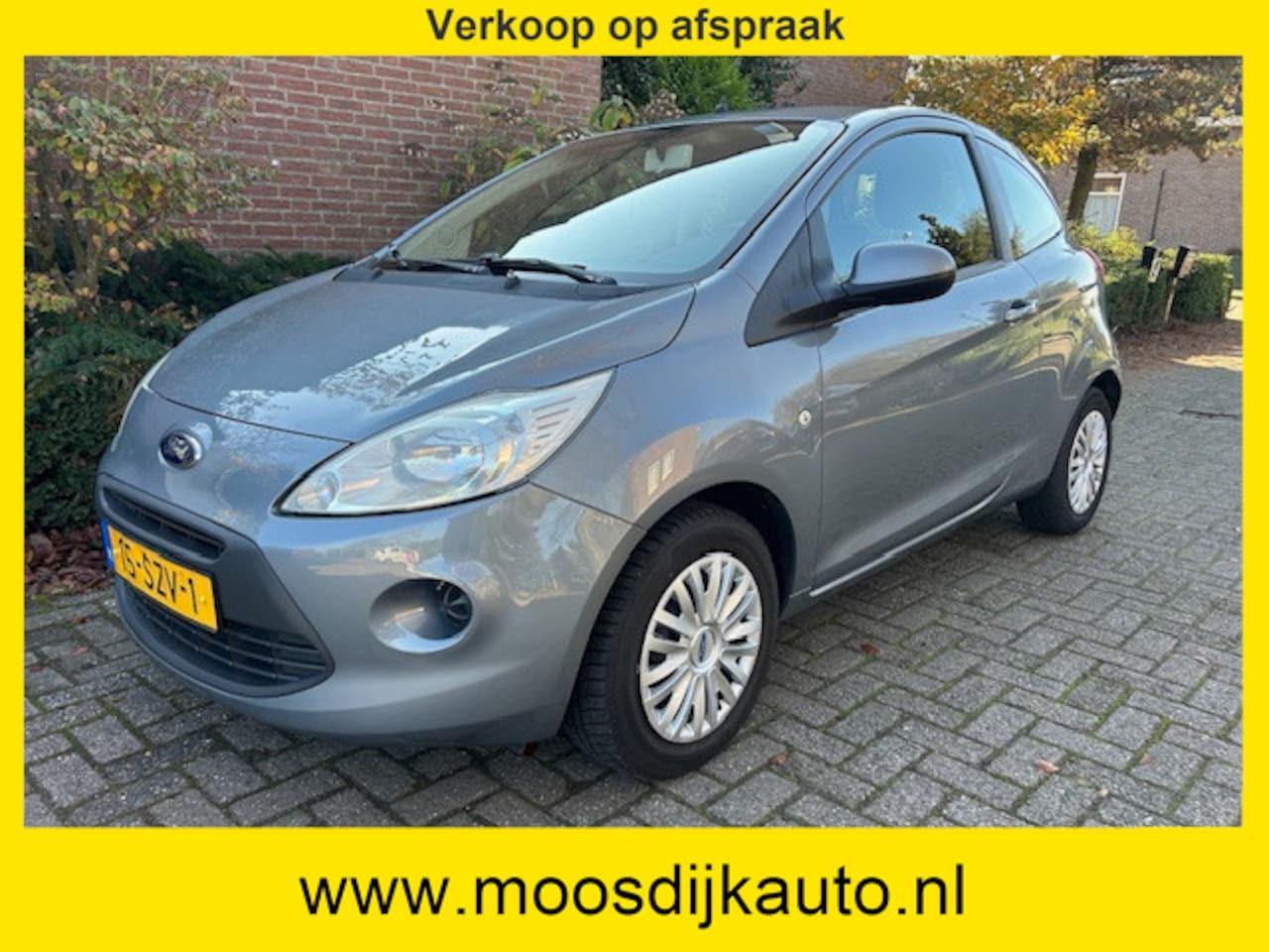 Ford Ka - 1.2 Cool & Sound start/stop Orig NL auto/ Airco/ met NAP/ Nw-APK/ Verkoop alleen op afspra - AutoWereld.nl