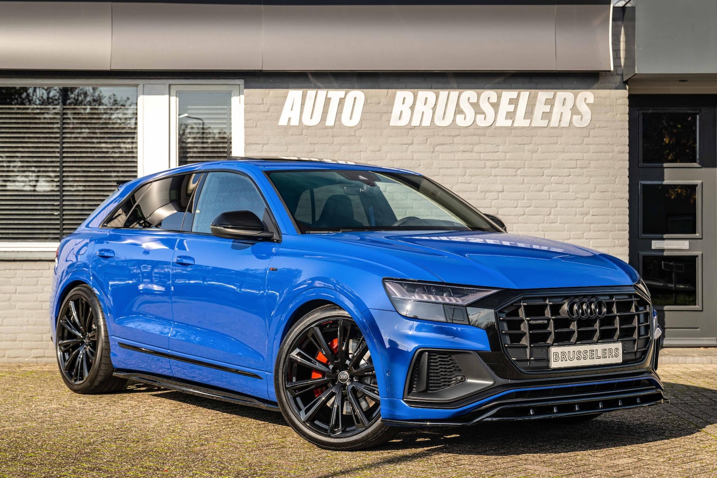 Audi Q8 - 55 TFSI e quattro Pro Line Advanced RS Nogaro Blauw Uniek !!!! - AutoWereld.nl