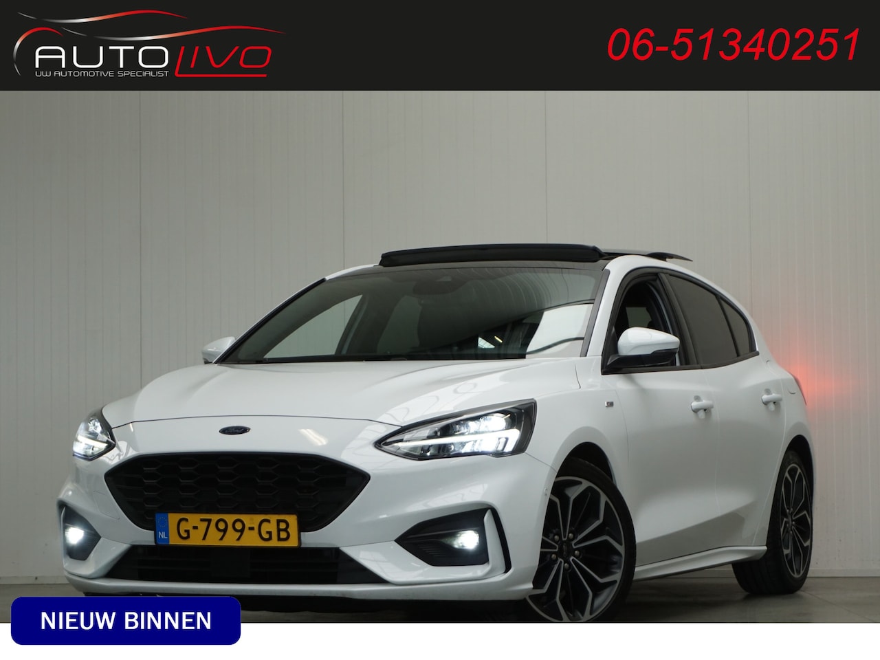 Ford Focus - 1.5 EcoBoost ST Line Business 150 PK! AUTOMAAT! PANO NAVI APPLE CLIMA ST. VERW. etc. - AutoWereld.nl