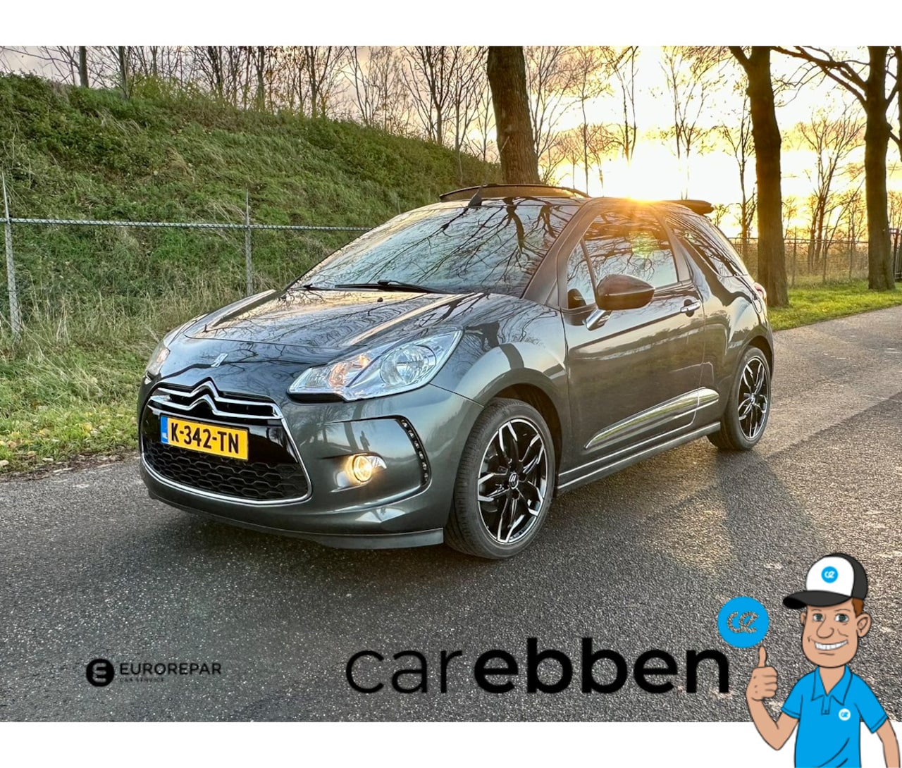 Citroën DS3 Cabrio - 1.2 VTi So Chic | Climate control | PDC | Cruise control - AutoWereld.nl