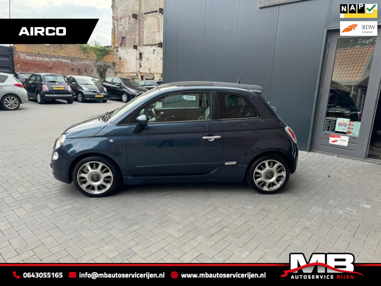 Fiat 500 - 1.2 Sport 1.2 Sport, Airco, leer, Panoramadak - AutoWereld.nl