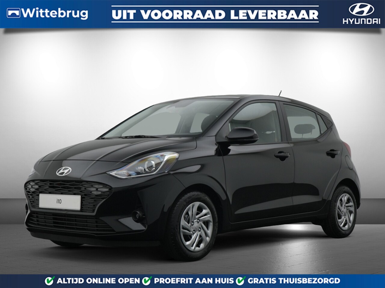 Hyundai i10 - 1.0 Premium met Navigatie, Climate Control en Cruise Control Uit voorraad leverbaar - AutoWereld.nl