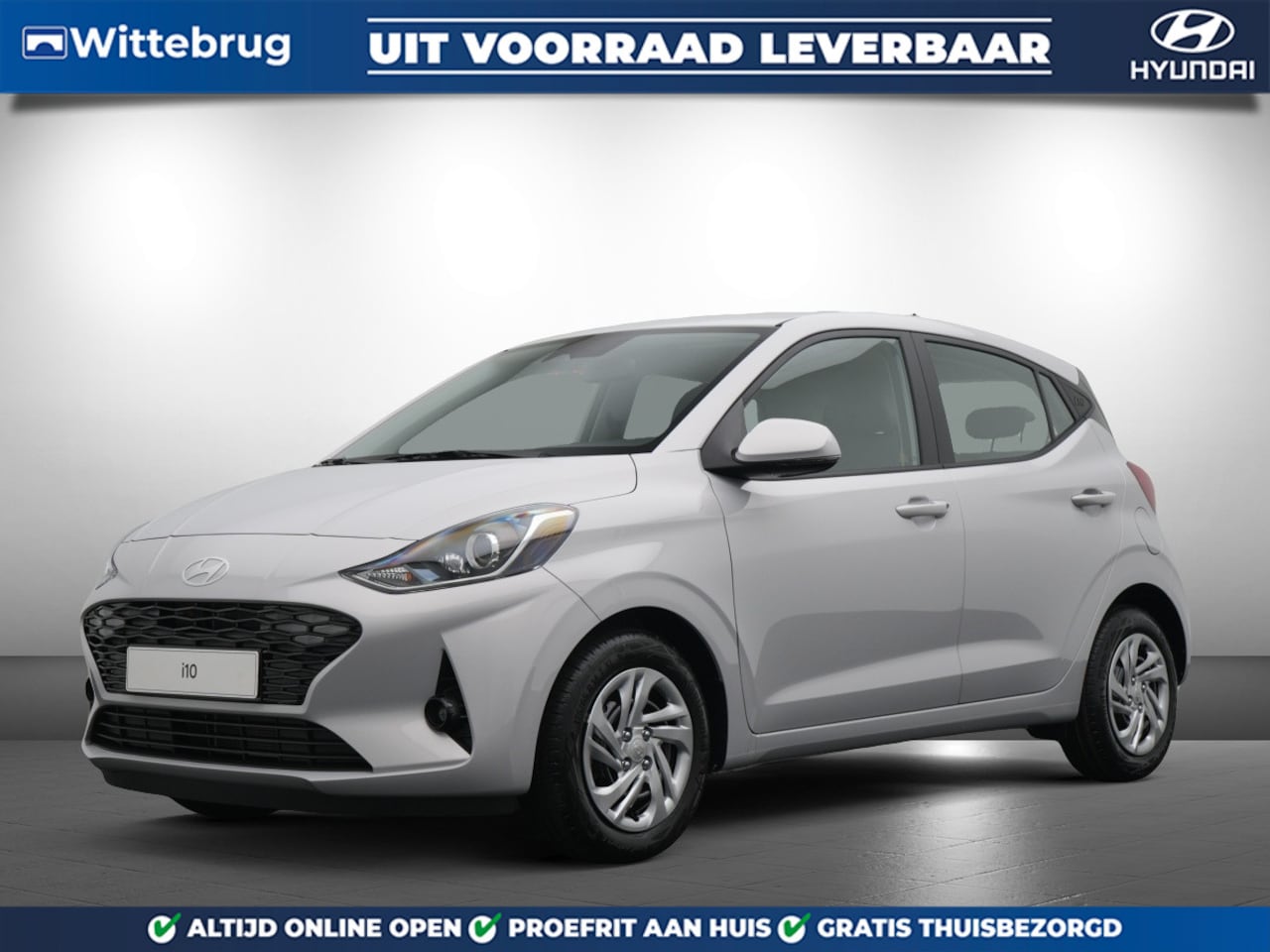 Hyundai i10 - 1.0 Premium met Navigatie, Climate Control en Cruise Control Uit voorraad leverbaar - AutoWereld.nl