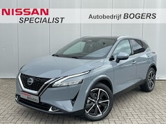 Nissan Qashqai - 1.3 MHEV Tekna Plus Automaat Navigatie, Panoramadak, Leder, 19"Lm, LED, Adaptive Cruise Co