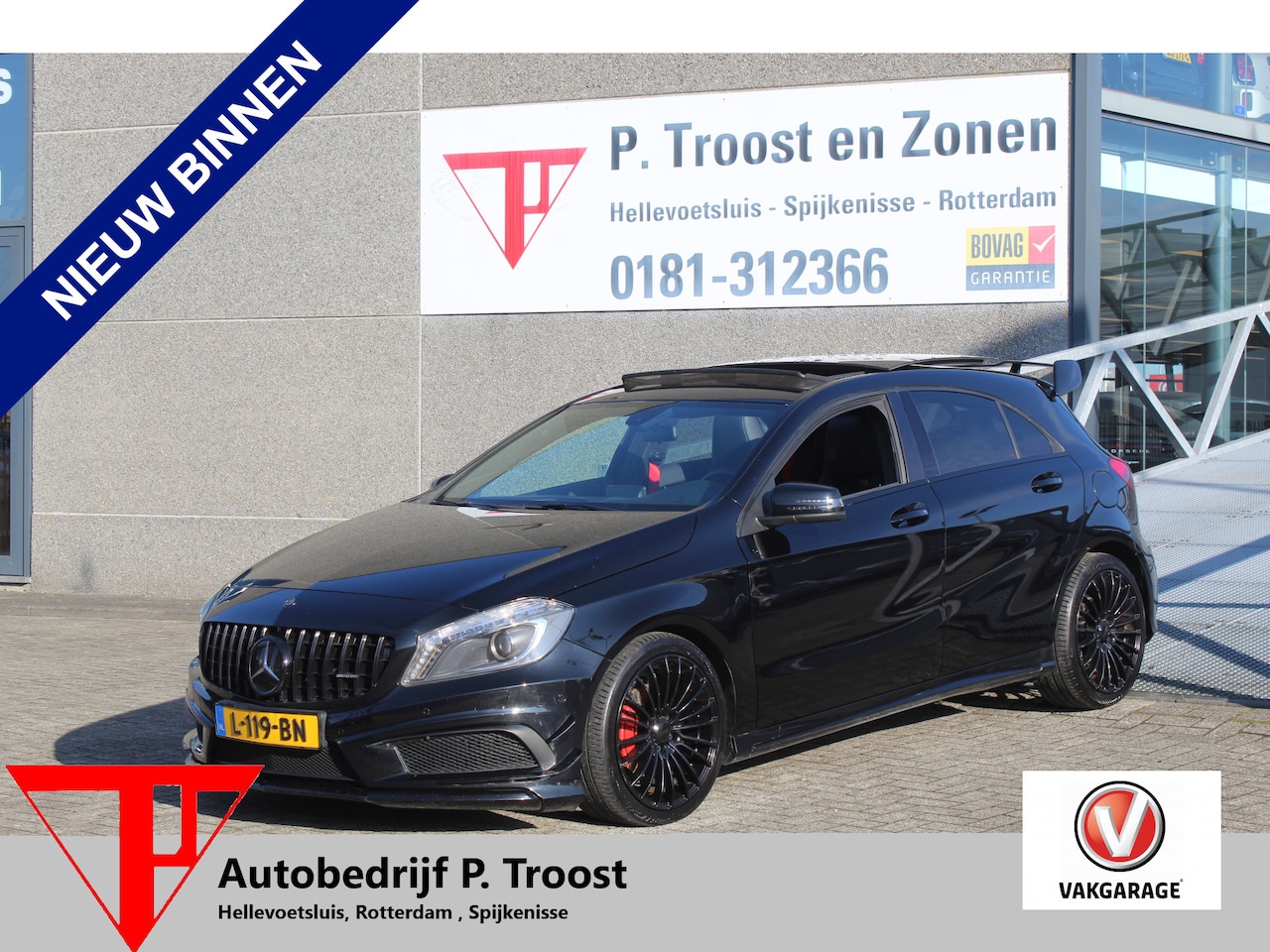 Mercedes-Benz A-klasse - 200 FULL AMG PAKKET/PANO-SCHUIF/BLUETOOTH/LEDER-ALCANTARA/200PK - AutoWereld.nl