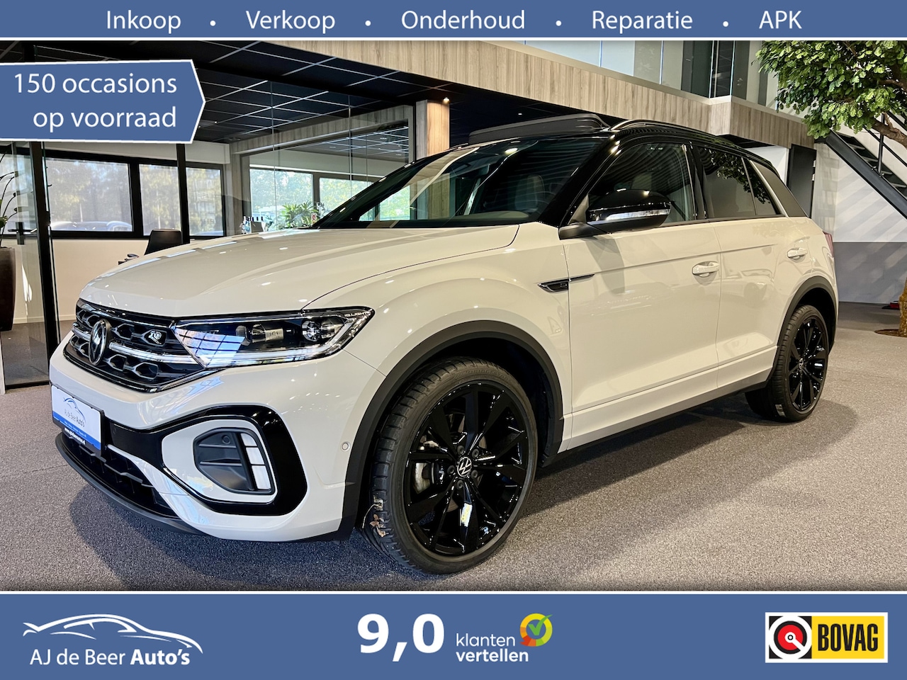 Volkswagen T-Roc - 1.5 TSI Sport Business 3 x R-Line Ascot grey | Panorama | "19 | Beats | Camera | Stuurverw - AutoWereld.nl