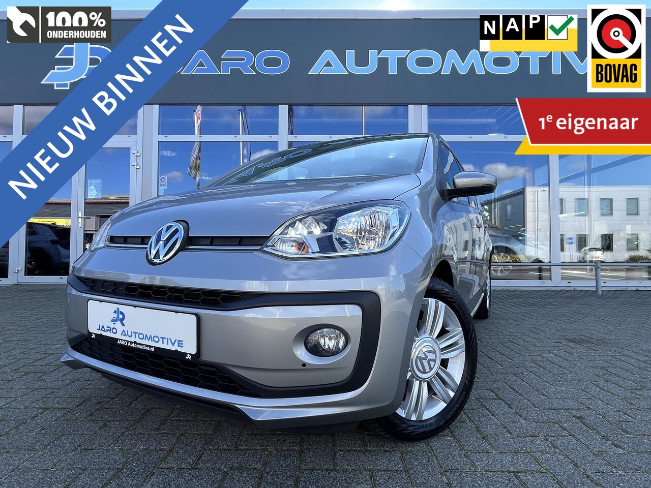 Volkswagen Up! - 1.0 BMT high up! | Meest luxe uitvoering! | Climatronic | DAB | Extra donker getinte achte - AutoWereld.nl