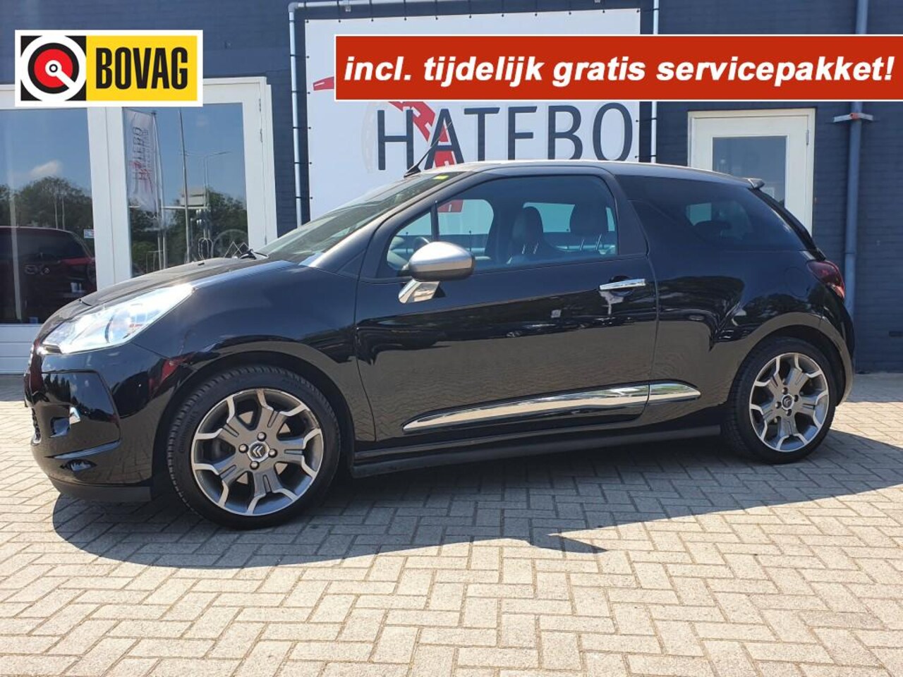 Citroën DS3 Cabrio - 1.6 THP Sport Chic Cabrio ECC Cruise Navi Leder Sport 18LM! - AutoWereld.nl