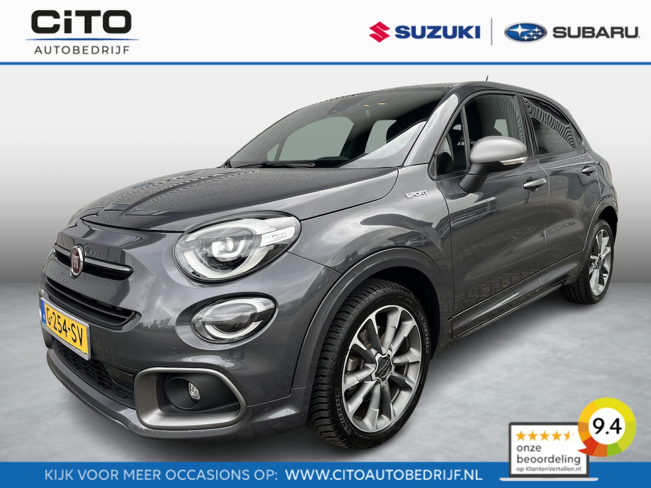 Fiat 500 X - 1.3 GSE Sport Automaat | All seasonbanden | Navi | LM velgen | NL auto | Dealer onderhoude - AutoWereld.nl