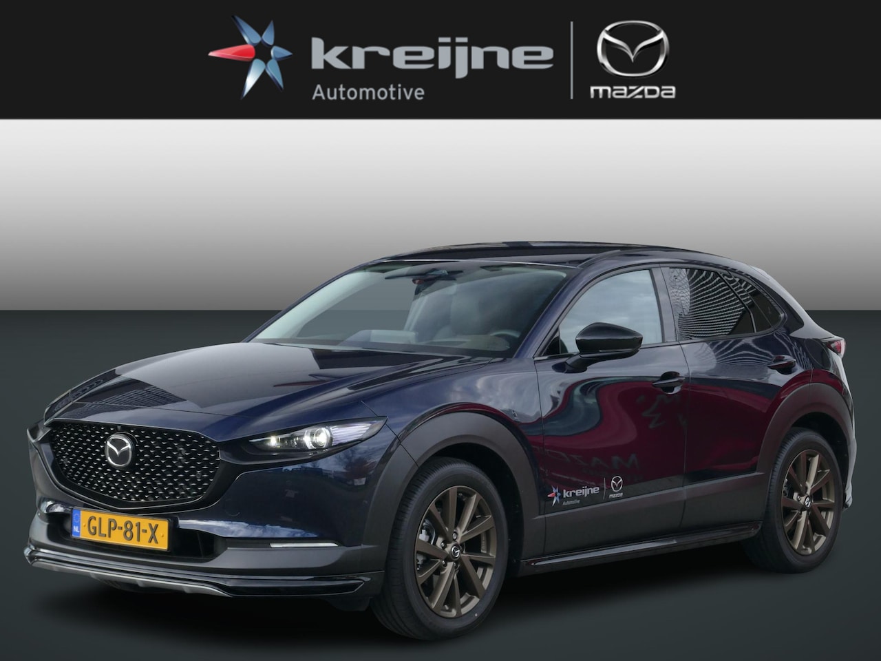 Mazda CX-30 - 2.0 e-SkyActiv-X M Hybrid Takumi | Aero Pack | Glozzy Bronze Velgen | Shadowline Pack | RI - AutoWereld.nl