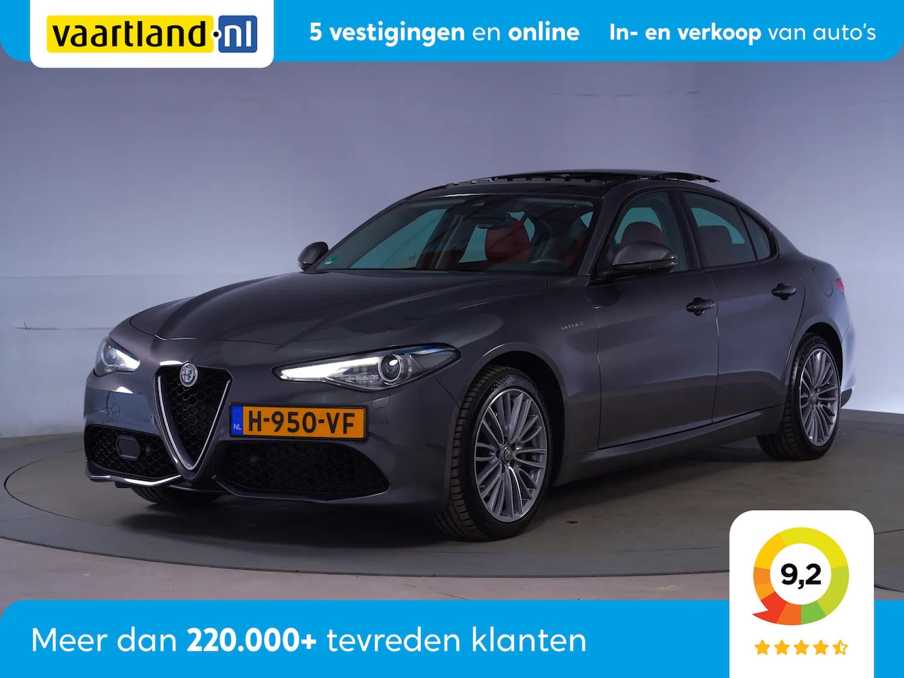 Alfa Romeo Giulia - 2.0 T 280pk AWD Veloce Aut. [ Panorama Harman/Kardon Leder ] - AutoWereld.nl