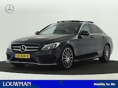 Mercedes-Benz C-klasse - 180 AMG Sportpakket | Panoramadak | Leder | Dode Hoek Ass | Comand Navigatie | Parkeerpakk